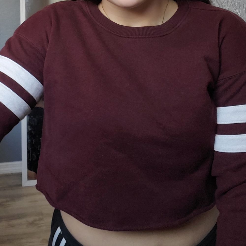 ❤MAROON CROPPED SWEATER❤